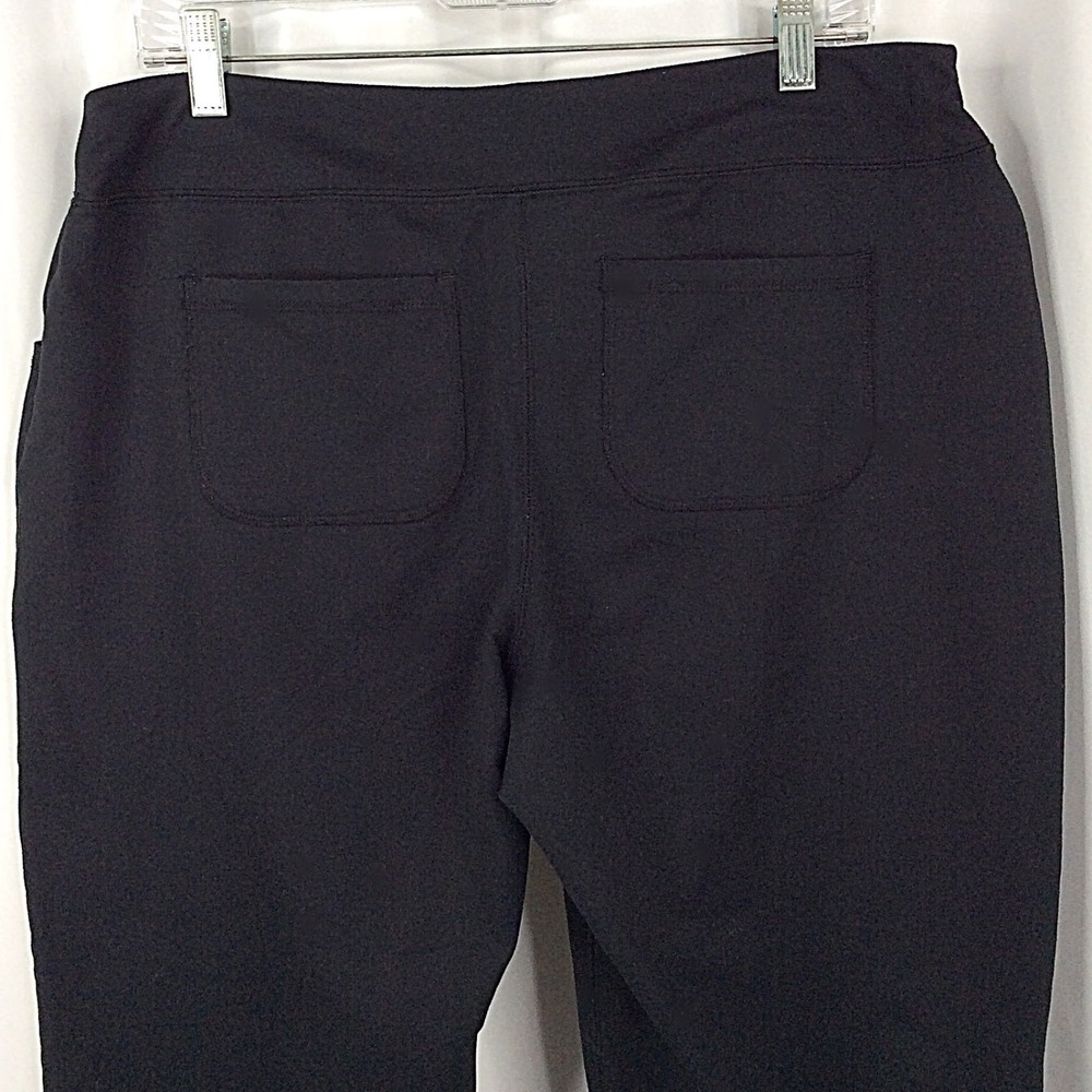 Lands End Pull On Knit Pants Women's Size Large Petite Black - Picture 6 of 8